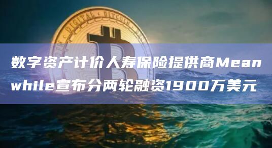 数字资产计价人寿保险提供商Meanwhile宣布分两轮融资1900万美元