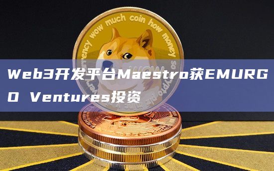 Web3开发平台Maestro获EMURGO Ventures投资