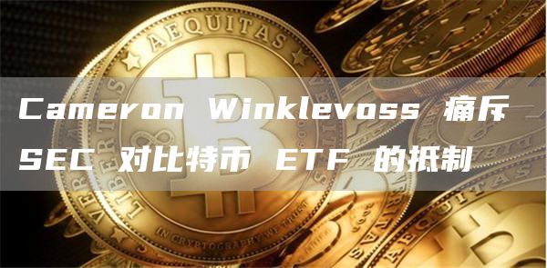 Cameron Winklevoss 痛斥 SEC 对比特币 ETF 的抵制插图 Cameron Winklevoss 痛斥 SEC 对比特币 ETF 的抵制