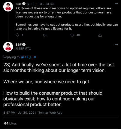 FTX成首家完成美国GAAP审计的加密衍生品交易所,SBF总结心路历程插图1 FTX成首家完成美国GAAP审计的加密衍生品交易所,SBF总结心路历程