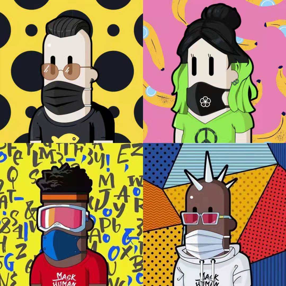中国的Maskhuman或将挑战CryptoPunks插图2 中国的Maskhuman或将挑战CryptoPunks