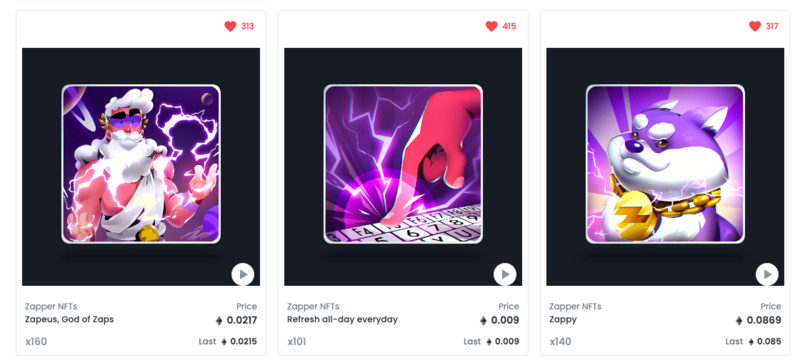 Zapper NFT价格变动,有神秘地址正在扫货插图3 Zapper NFT价格变动,有神秘地址正在扫货