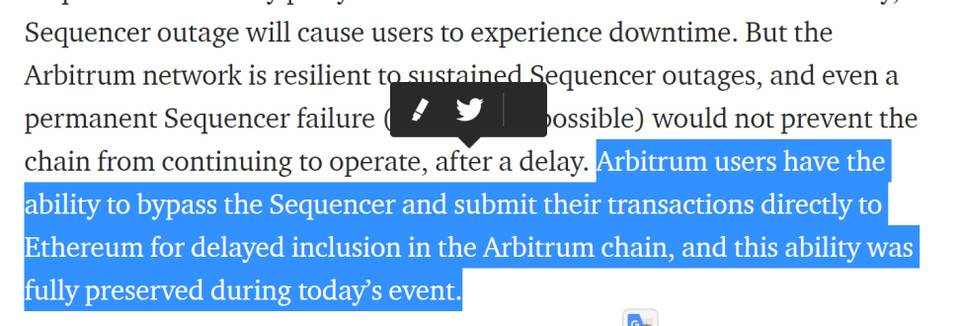 一文速览热门 L2 方案 Arbitrum 宕机始末 一文速览流行的L2解决方案Arbitrium宕机事件